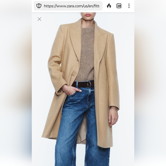 Zara Jackets & Blazers - Zara fitted soft coat